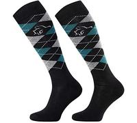 TODO Comodo STPDJ Checked Riding Socks - Women, Men, Children - Knee Length - 1 Pair - Size 6-8 - Stpdj - Rs25 - Cotton - Machine Washable