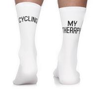 TODO Cycling Socks Men and Women. Breathable Bike Socks. Funny Cycling Socks Mens, Biking Socks (Cycling My Therapy, 39-42)