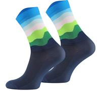 TODO Cycling Socks Women and Men. Breathable Bike Socks. Proffesional Cycling Socks Womens, Multi Color Aero Socks Cycling (Santorini Blue, 43-46)