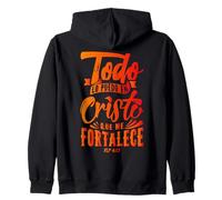Todo Lo Puedo En Cristo Que Me Fortalece Christian Faith Zip Hoodie