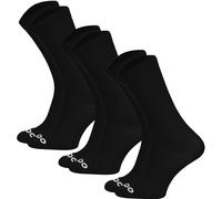 TODO Men's and Women's Cycling Socks Breathable Road Bike Socks Men's Cycling Socks with Motif Also Running Socks, 3x Black, 39-42