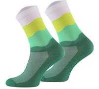 TODO Men's and Women's Cycling Socks Breathable Road Bike Socks Men's Cycling Socks with Motif Also Running Socks, Born to - Green Velo, 43-46