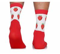 TODO Men's and Women's Cycling Socks Breathable Road Bike Socks Men's Cycling Socks with Motif Also Running Socks, With strawberries, 39-42