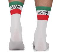 TODO Men's and Women's Cycling Socks Breathable Road Bike Socks Men's Cycling Socks with Motif Also Running Socks, With Team Italy, 39-42