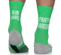 TODO RUNNING RAID Running Socks Women & Men Anti-Blister Padding Technical, Colorful Running Socks Funny Quarter and Crew, Running Socks Marathon, Trail, Jogging, Jog, 43-46