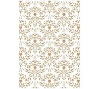 TODO-STENCIL Stencil Deco Background 124 Damask Exterior Measurements: 20 x 30 Internal Measurements: Design 17 x 26 cm