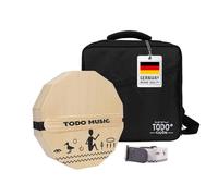 TODO Travel Cajon Box Drum Flat Hand Drum Portable Birch Wood Percussion Instrument with Adjustable Strings Carrying Bag First Handcrafted, Hand Drum Percussion, CTD-104