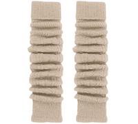 TODO Warm Wool Women's Leg Warmers - above Knee Long, Soft (Beige)