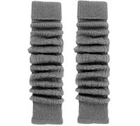 TODO Warm Wool Women's Leg Warmers - above Knee Long, Soft (Grey)