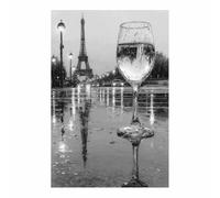 TODOAA Abstract Black and White Painting Retro Music Wine Glass Modern Living room Wall Art,Bedroom Canvas Motivational Posters for Boy's Room Man Cave Home Decor(black)-80x120cm Unframed