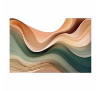 TODOAA Black and White Wall Art Colorful Fluid Mural Graffiti Prints Canvas Painting, Abstract Motivational Posters for Boy's Room Man Cave Home Decor(Brown)-60x90cm Unframed