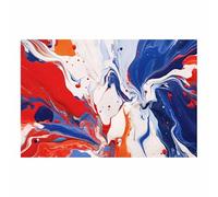 TODOAA Black and White Wall Art Colorful Fluid Painting Graffiti Prints Canvas Painting, Abstract Motivational Posters for Boy's Room Man Cave Home Decor(Blue)-40x60cm Unframed