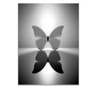 TODOAA Modern Abstract Canvas Black and White Wall Art Print Modern Beautiful Animals Pattern Large Wall Decor Artwork Pictures for Living Room, Bedroom, Bathroom, Office-20x30cm Unframed