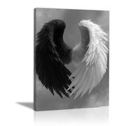 TODOAA Modern Abstract Canvas Black and White Wall Art Print Simple Pattern Mural Large Wall Decor Artwork Pictures for Living Room, Bedroom, Bathroom, Office-40x60cm Framed