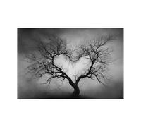 TODOAA Tree of Life Canvas Wall Art Painting Black And White Tree Poster Abstract Canvas Print ，Home Office Wall Decor Living Room Bedroom Decoration(Black 5)-80x120cm Unframed