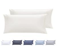 Todocama 2 x Extra Soft Hypoallergenic Beige Cushion Covers 75x40cm