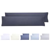 Todocama 2 x Extra Soft Microfibre Hypoallergenic Cushion Covers 2-150x40cm Dark Grey