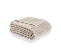Todocama - Extra Soft Cotton Blanket, Four Seasons, Multipurpose Sofa Quilt, Plaid for Bed, Foulard Blanket, Bed Cover, Sofa Cover. (230 x 240 cm, Sand Beige)., PRCMAMSBEAR, 230 x 240 cm