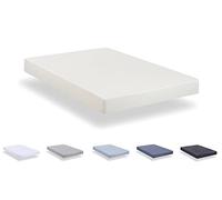 Todocama - Fitted sheet in extra soft brushed microfibre. (90 x 190/200 cm, Beige)