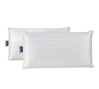 Todocama - Memory foam pillow, anti-dust mite and antibacterial. Soft, cool and breathable Platinium fabric. Thermoregulating core, double cover with washable zip. (Pack of 2 x 70 cm).