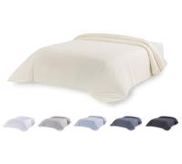 Todocama Microfibre Duvet Cover Extra Soft (Beige, Bed 200-260 x 240 cm)