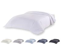 Todocama Microfibre Duvet Cover for Extra Soft Touch (White, 105/120-180 x 220 cm)