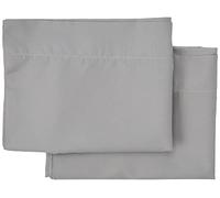 Todocama Set of 2 Pillowcases Microfiber Extra Soft Hypoallergenic Set of 2 Pillow Cases 120x40cm Light Grey