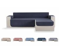 Todocama Sofa Cover, Sofa Cover, Quilted Rhombus Protector, Breathable, Easy to Clean, (Dark Grey, Right Chaise 240 cm)