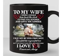 TODOLIA -11Oz- To My Wife I Love You Coffee Mug, Coffee Cup Gift For Wife From Husband, Wedding Anniversary Mug, Valentine's Day Mug Gift, Ceramic Glossy Mug Gift For Fiancee, Wife, Partner