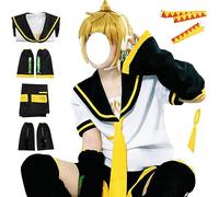 Todoroki Shoto Rin Len Cosplay Costume Rin Len Cosplay Outfit Unisex Uniform Role play Full Set Party Suit(Yellow-MEN,M)