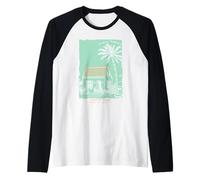 Todos Santos Mexico Souvenir Baja California Sur Art Raglan Baseball Tee