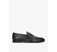Tods Dark Brown Gomma Leggero Leather Loafers Eur 42.5 / 8.5 Uk Men