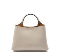Tods Florida Mini Leather Tote bag - Ivory - One Size