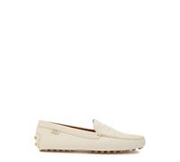 Tods Gommino Leather Loafers - Ivory