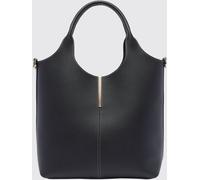 TOD'S Smooth Calf Leather Handbag with Double Handle and Shoulder Strap