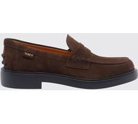 TOD'S Suede Calf Leather Loafers with Rubber Pebbles on the Heel - Size: 40 - female