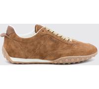 TOD'S Suede Low-Top Sneakers with Gommini and Embossed Logo - Size: 39 - female