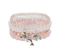 Todu Boho Bracelets for Women Octopus Seashell Turtle Shell Dolphin Fish Crystal Beaded Stackable Bracelets Summer Beach Vacation Holiday Boho Jewelry, Elastic, no gemstone