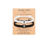 Todu Braided Rope Cross Bracelet for Men Women Couple Surfing Bracelet Religion Jesus Christian Baptism Jewelry Christmas Valentine's Day Gifts, Adjustable, Nylon, no gemstone