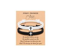 Todu Braided Rope Cross Bracelet for Men Women Couple Surfing Bracelet Religion Jesus Christian Baptism Jewelry Christmas Valentine's Day Gifts, Adjustable, Nylon, no gemstone