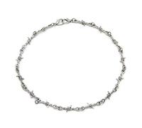 Todu Gothic Punk Barbed Wire Thorns Chunky Brambles Couple Friendship Hip Hop Rock Cool Adjustable necklace men and women jewelry, 1 Piece, Metal, No Gemstone