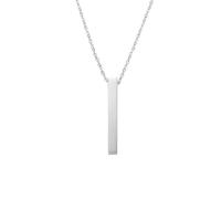 Todu Stainless Steel Couple Necklace for Men and Women, Pendant Men’s Necklace Jewelry Length 22inch Bar Pendant Necklaces, 1 Piece, Metal, No Gemstone