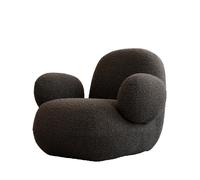 Toe Armchair With Armrest Deep Taupe