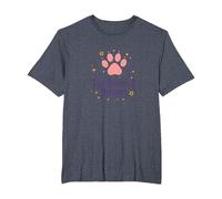 Toe Beans & Dreams: Whimsical Pet Paw T-Shirt, Men's Big and Tall, Heather Blue, 2X Tall