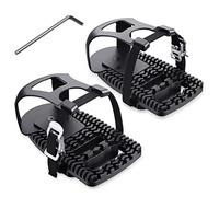 Toe Cages Compatible with The Peloton Bike, Kelecuia Toe Cage Pedals Adapters for Regular Shoes, Pedals Shoe Cage, Convert Look Delta Pedal to Toe Clip Straps, Ride with Sneakers