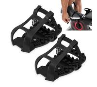 Toe Cages for Peloton Bike & Bike Pedals, Compatible with Regular Sneakers, No More Pedal Changes, Ride with Regular Running Shoes or Look Delta Cleats