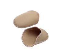 Toe Cushions Rehearsal Training Accessory Fabric Covered Gel Sleeve Pair Pressure Comfort Ballet Students Daily Dance Toe Pad Ballet Practice Cushion Gel Sleeve Fabric Cover Slip on Rehearsal Recital