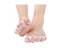 toe Kids Separators, Stretchers for Plantar Fasciitis, 2 Pair Soft Gel Foot Spacers to Correct Bunions and Hammer Toe, Relieve Foot Pain