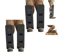 Toe Knee Crawler Knee Pads for Attic, Self-Supporting Kneeling Pads with Adjustable Wrap Straps, Adjustable Foam Support Pads, Protectors for Joist Navigation and Tight-Space Work (2 set)