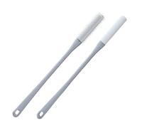 Toe Lotion Applicator - 2 Long Handle Toe Scrubber | Silicone Ţoe Brush, Soft Bristles Foot Brush, Deep Cleaning Foot Towel B́rush With Reusable Drying Covers, Ťoe Cleaning B̀rush Silicone Ŧoe B́̃ŕush